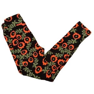 Tween LuLaRoe Floral Leggings NWOT Fits 00-0
